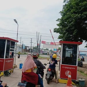 Loket resmi parkir di pasar relokasi