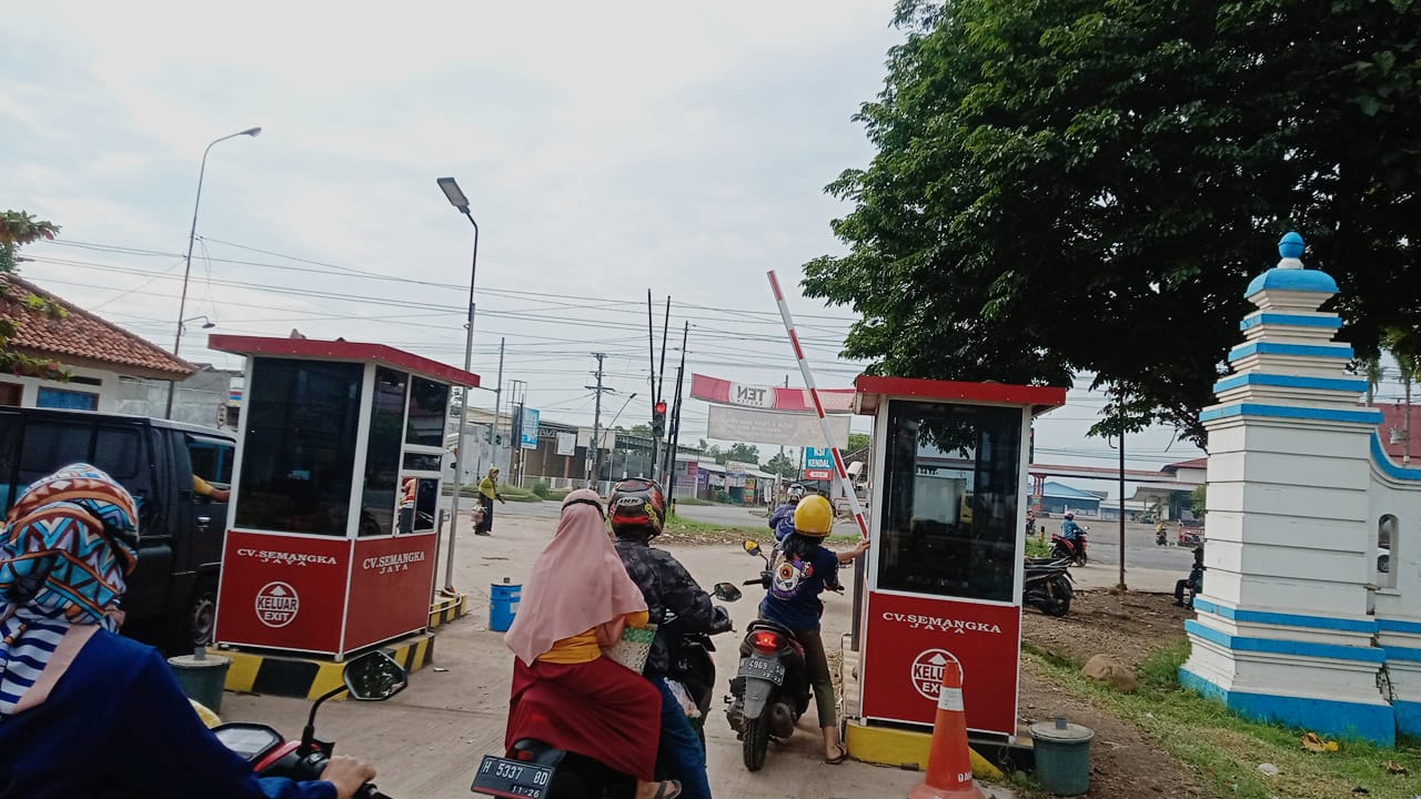 Loket resmi parkir di pasar relokasi