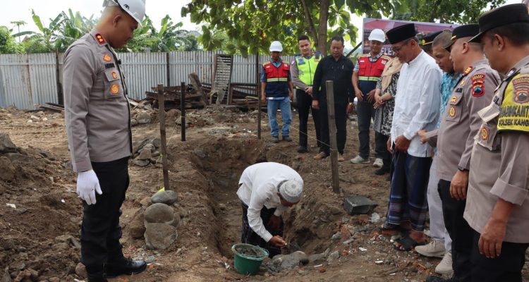 Peletakan Batu Pertama Mapolsek Kangkung, Polres Kendal
