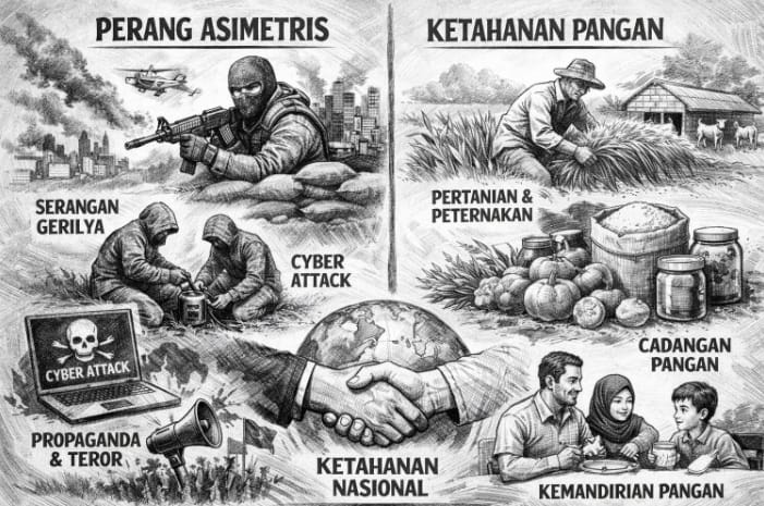 ilustrasi: Fenomena Perang Asimetris Pentingnya Swasembada Pangan